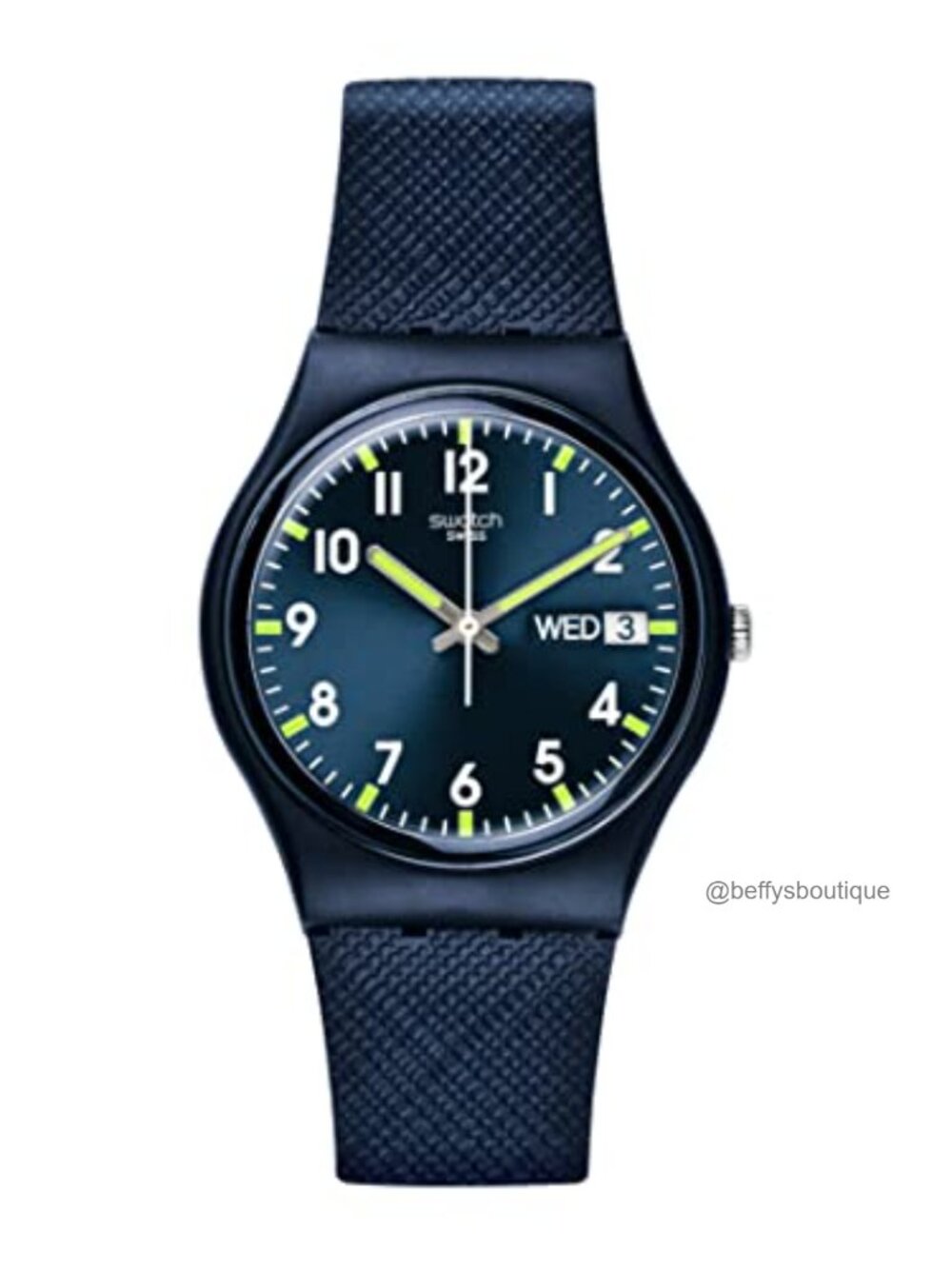 Unisex Bio-Sourced Plastic Quartz Watch Waterproof Day Date 34mm